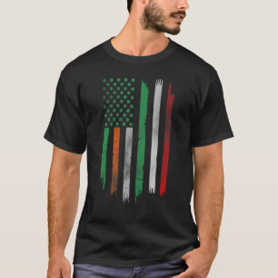 Irish American flag Patrick's day Ireland Italy fl T-Shirt