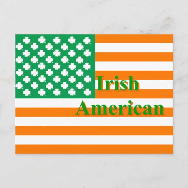 Irish american flag postcard (Front)