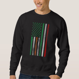 Irish American flag Shamrock Ireland Italy flag Pr Sweatshirt