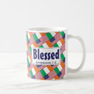 Irish-American Heritage Customised BLESSED Coffee Mug