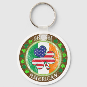 Irish American Key Ring