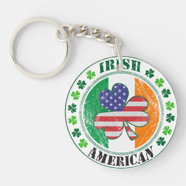 Irish American Key Ring (Front)