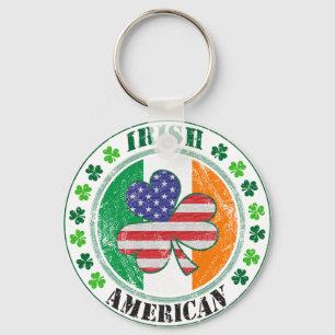 Irish American Key Ring