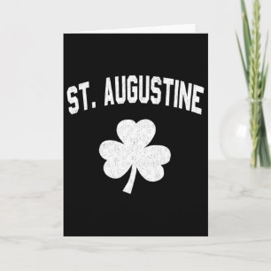 Irish American Shamrock St. Augustine St Patricks Card