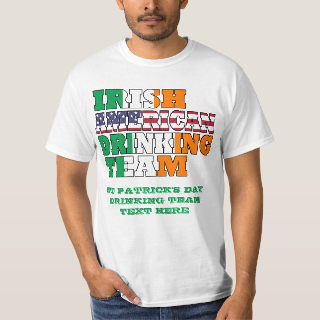 Irish American St Patricks day T-Shirt (Front)