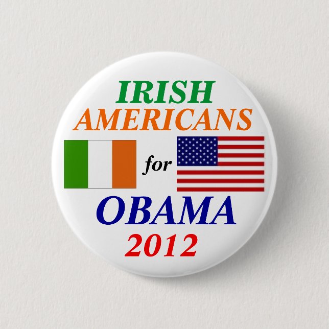Irish americans for Obama 6 Cm Round Badge (Front)