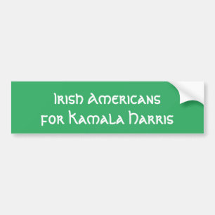 Irish Americans Kamala Harris Bumper Sticker