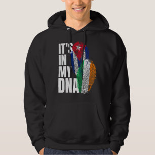 Irish And Cuban Mix DNA Flag Heritage Gift Hoodie