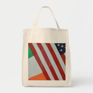 Irish and US flags Tote Bag