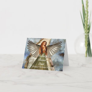Irish Angel Christmas Blessing Holiday Card