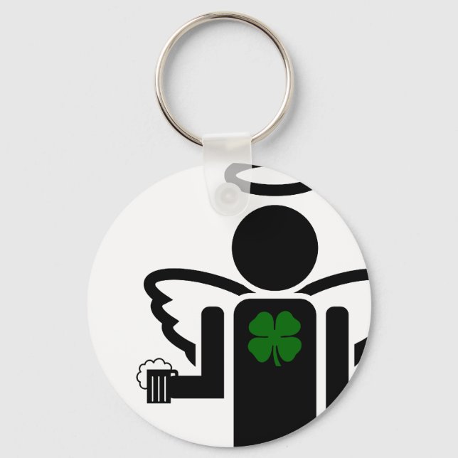 irish angel. key ring (Front)