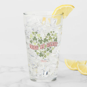 Irish at Heart St. Patrick's day Personalised Glass