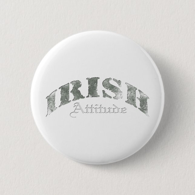 Irish Attitude Distress 6 Cm Round Badge (Front)