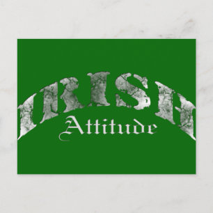 Irish Attitude Distress Postcard