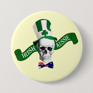 Irish Aussie St Patrick's day 7.5 Cm Round Badge