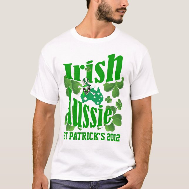 Irish Aussie St Patricks day T-Shirt (Front)