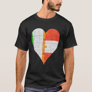 Irish Austrian Flag Heart T-Shirt
