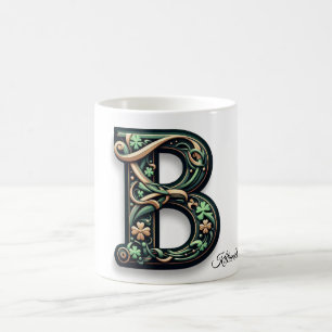 Irish B Monogram Mug