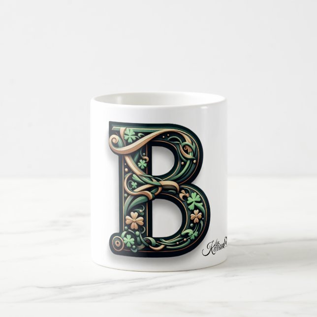 Irish B Monogram Mug (Center)