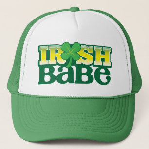 IRISH BABE! cute with a shamrock Trucker Hat