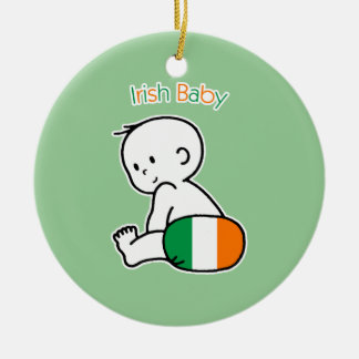 Irish Baby Ceramic Ornament
