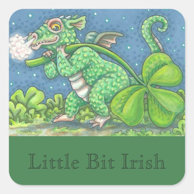 IRISH BABY DRAGON FANTASY STICKER Sheet (Front)