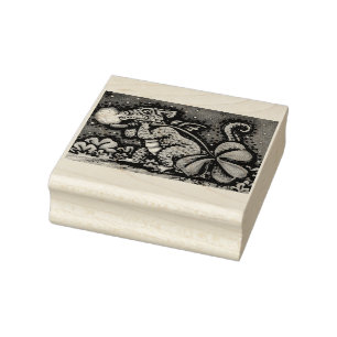 IRISH BABY DRAGON, ST. PATRICK'S DAY RUBBER STAMP