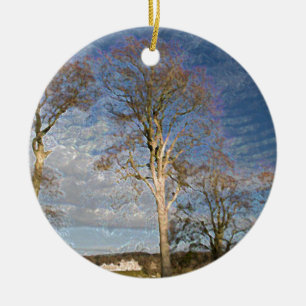 Irish Beech Trees Ceramic Tree Decoration