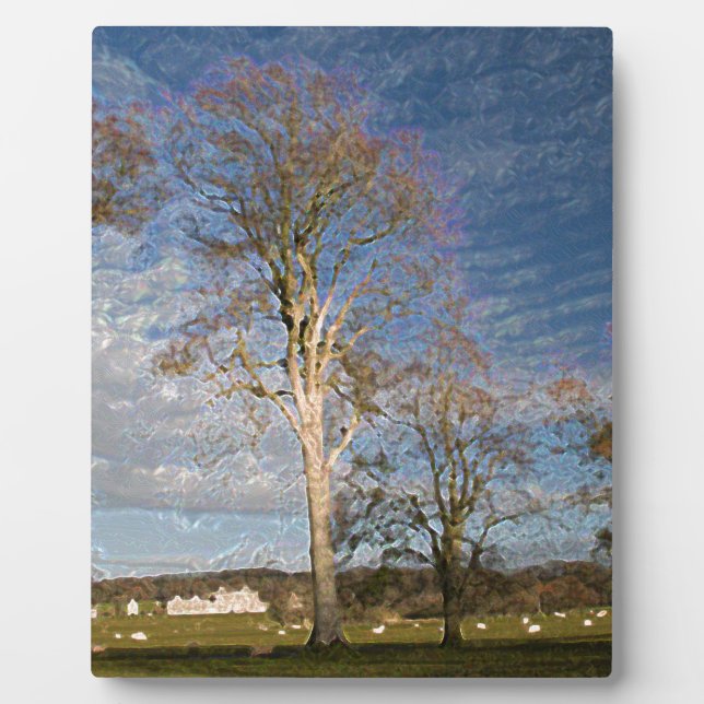 Irish Beech Trees Plaque (Front)