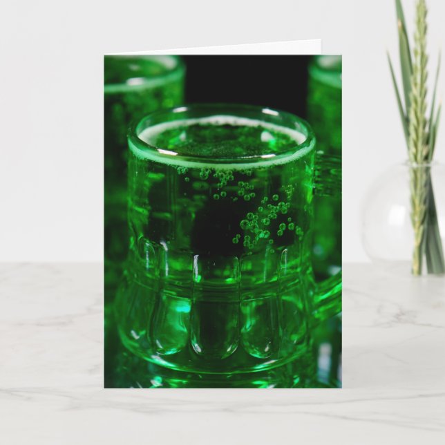 Irish Beer for St. Patrick's Day Card (Front)