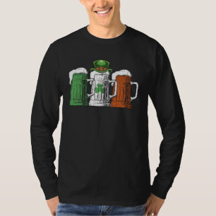 Irish Beer Ireland Flag St Patricks Day Beer Men T-Shirt