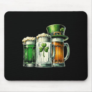 Irish Beer Ireland Flag St Patricks Day Mouse Pad