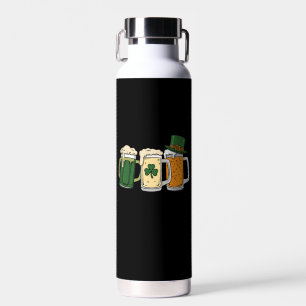 Irish Beer Ireland Flag St Patrick's Day Shamrock Water Bottle