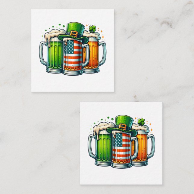 Irish Beer Ireland St Patricks Day Drinking Party Card (Front/Back)