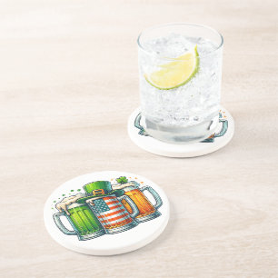 Irish Beer Ireland St Patricks Day Drinking Party Coaster