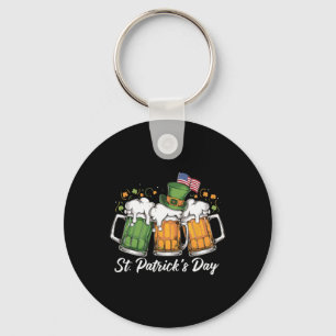 Irish Beer Ireland St Patricks Day Drinking Party Key Ring