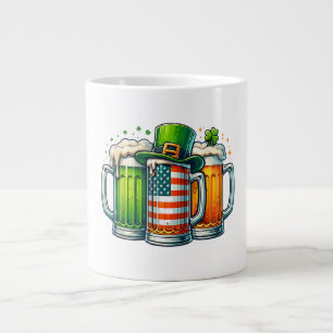 Irish Beer Ireland St Patricks Day Drinking Party Large Coffee Mug