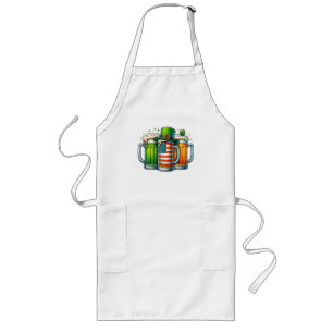Irish Beer Ireland St Patricks Day Drinking Party Long Apron