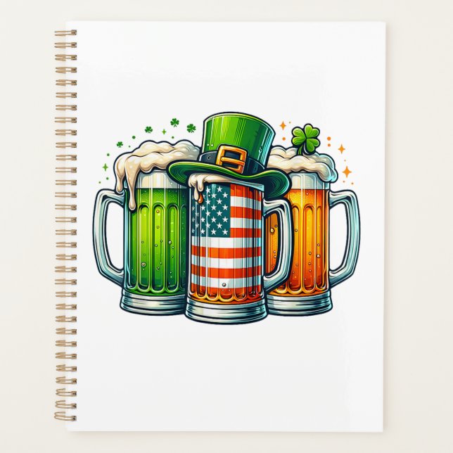 Irish Beer Ireland St Patricks Day Drinking Party Planner (Front)