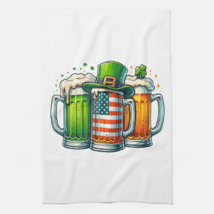 Irish Beer Ireland St Patricks Day Drinking Party Tea Towel