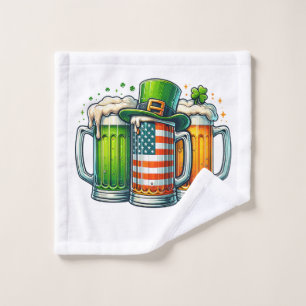 Irish Beer Ireland St Patricks Day Drinking Party Wash Cloth