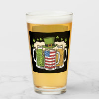 Irish Beer Ireland USA American Flag St Patrick's 