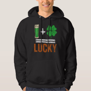 Irish Beer Shamrock For Luck St Patricks Day Men W Hoodie