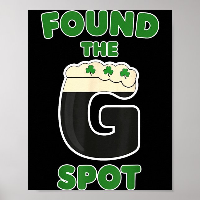 Irish Beer Shamrocks St Patricks Drinking Poster (Front)
