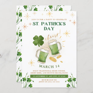 Irish Beers & Cheer St. Patrick's Day Party Invitation