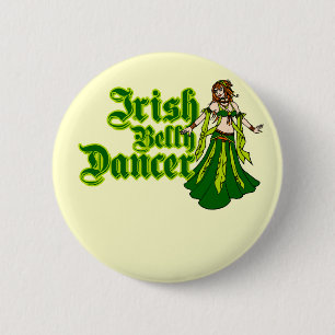 Irish Belly Dancer 6 Cm Round Badge
