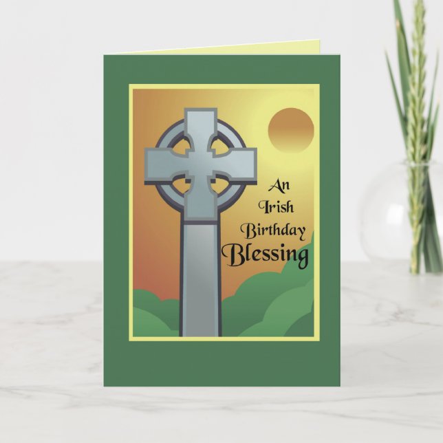 Irish Birthday Blessing Card (Front)