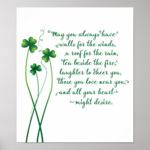 Irish Blessing Calligraphy Print