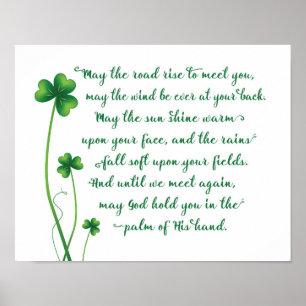 Irish Blessing Calligraphy Print