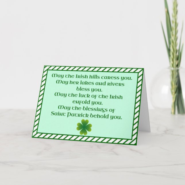 Irish Blessing Card (Front)